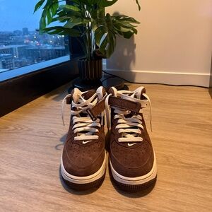 Nike Brown and White Sneakers